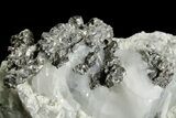 Native Silver in Calcite - Morocco #362733-1